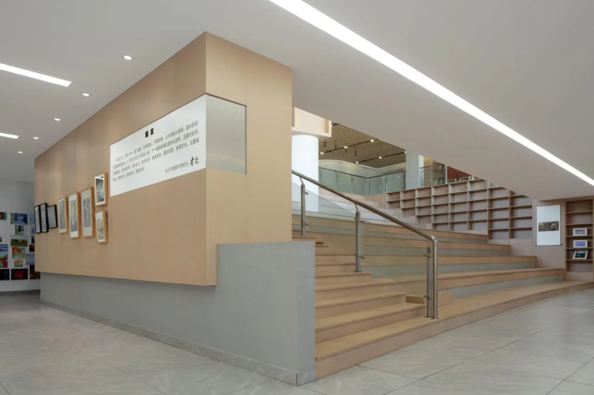 BIM建筑|长沙市南雅中学图书馆 / 中机国际罗劲工作室