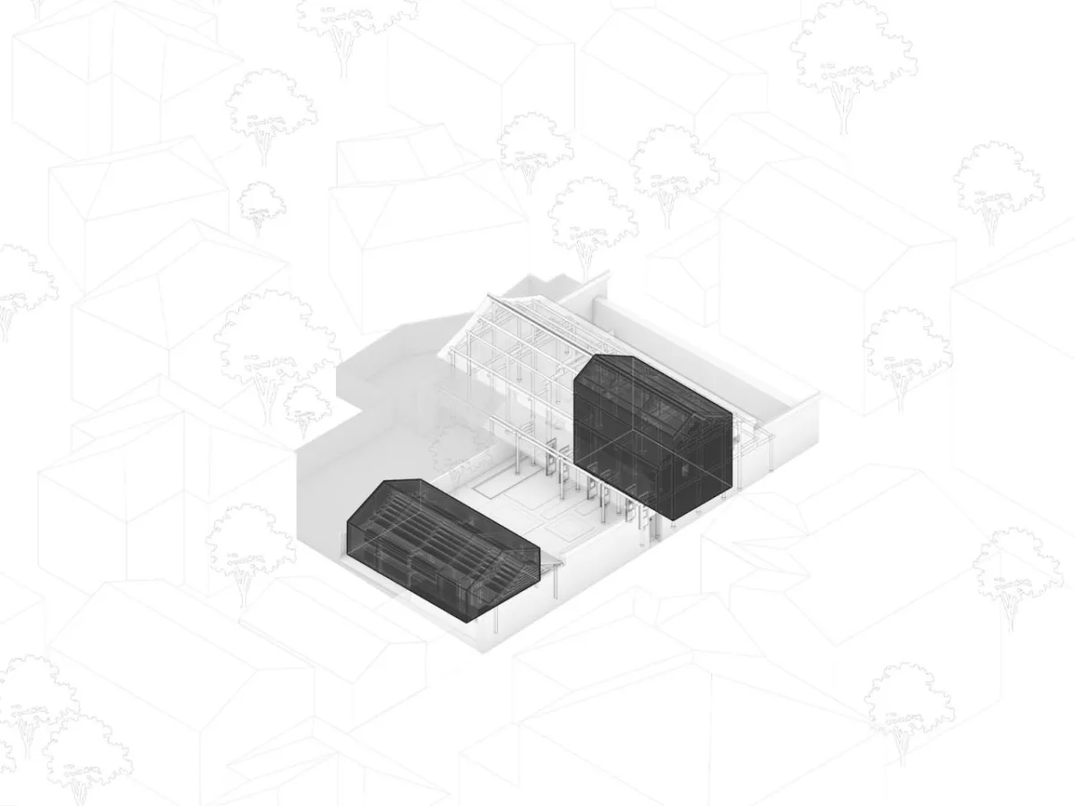 BIM建筑|山庾茶肆，修旧增新 / 奥室建筑