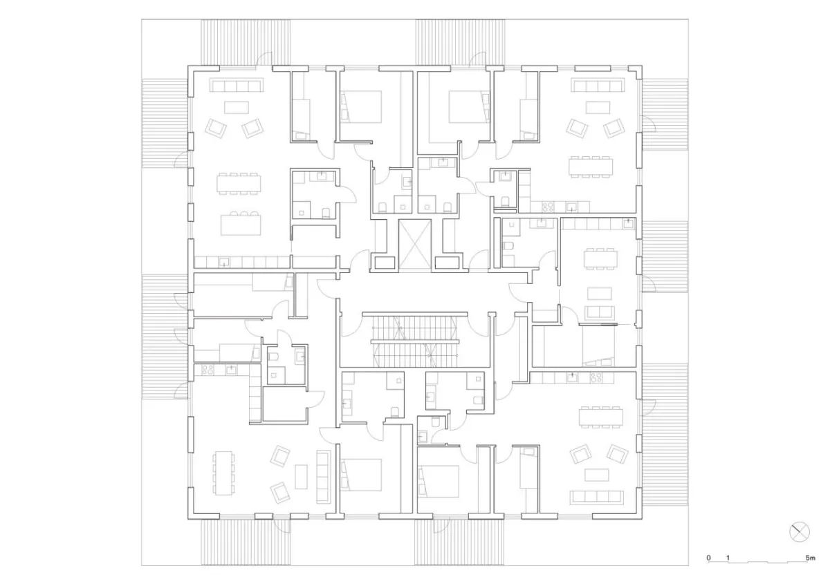 BIM建筑|挪威灯笼公寓 / Reiulf Ramstad Arkitekter