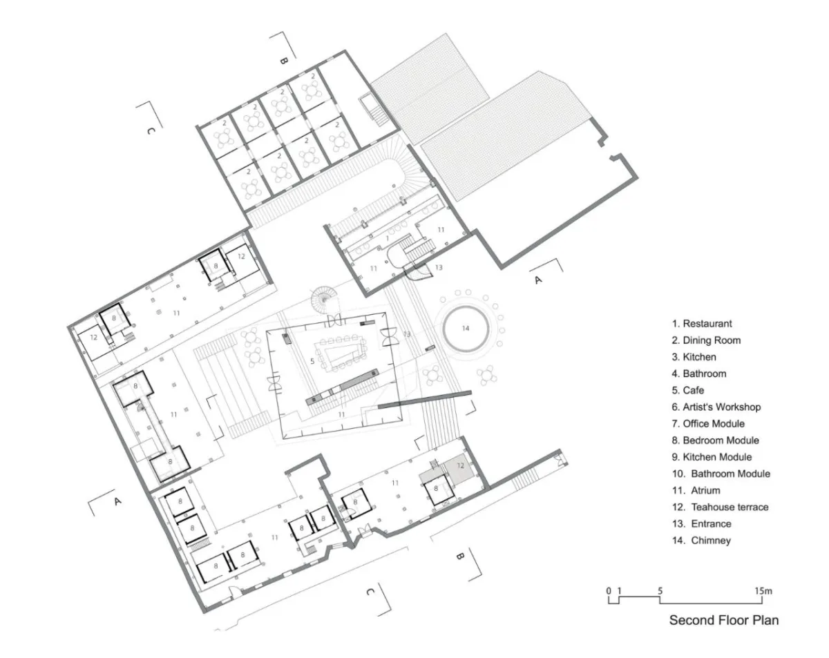 BIM建筑|烟筒插建院 / 刘克成设计工作室 + 众建筑