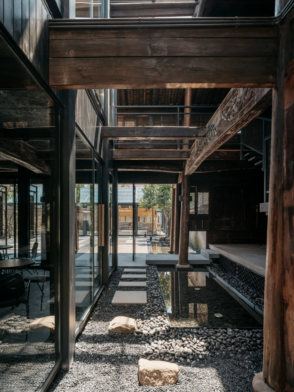 BIM建筑|山庾茶肆，修旧增新 / 奥室建筑