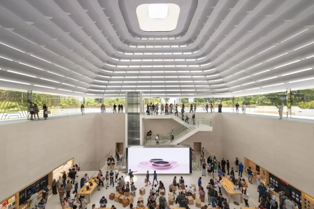 BIM建筑|苹果吉隆坡 TRX 店 / Foster + Partners