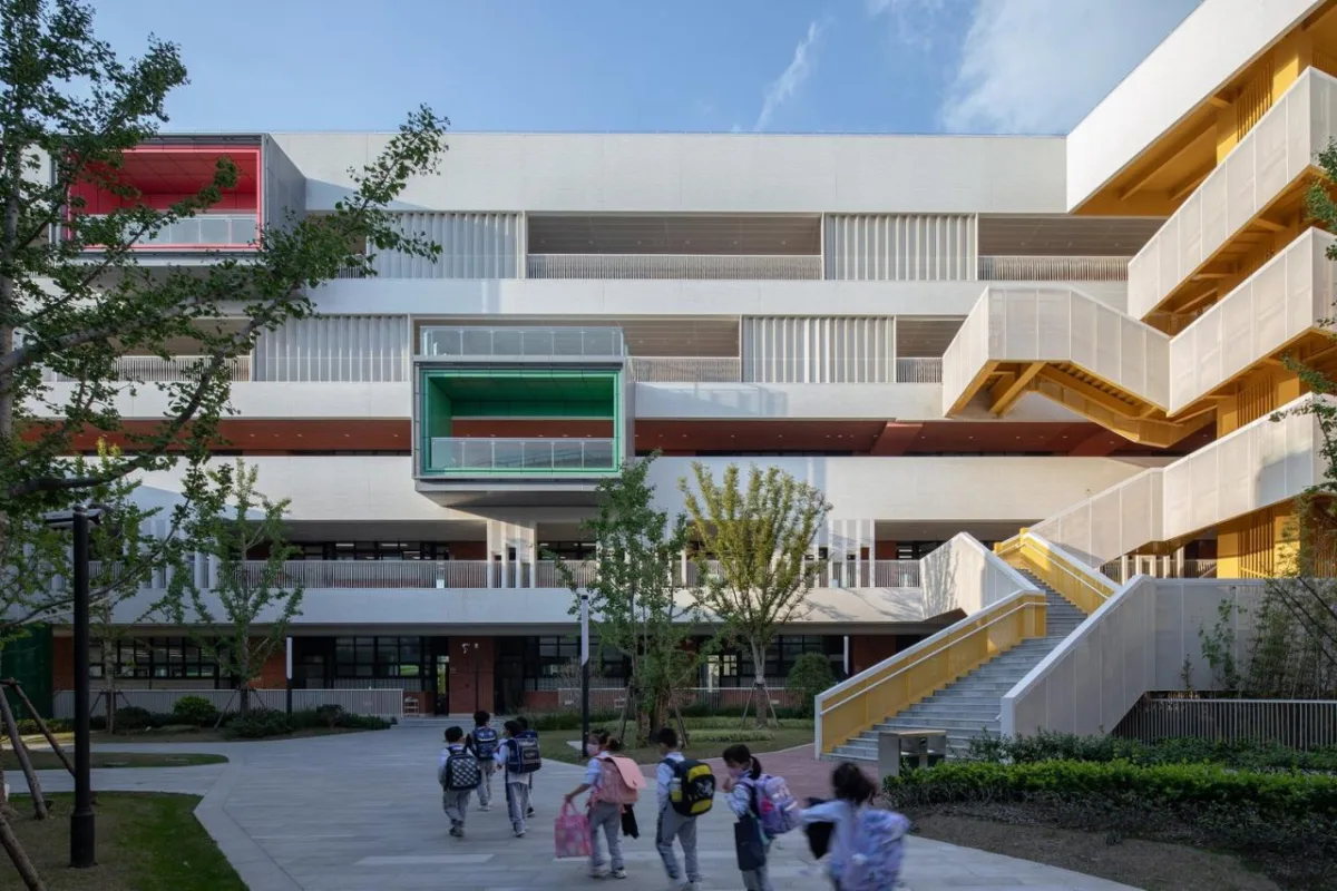 BIM建筑|乐活学园：上海青浦兰生学校 / 上海华都建筑规划设计有限公司