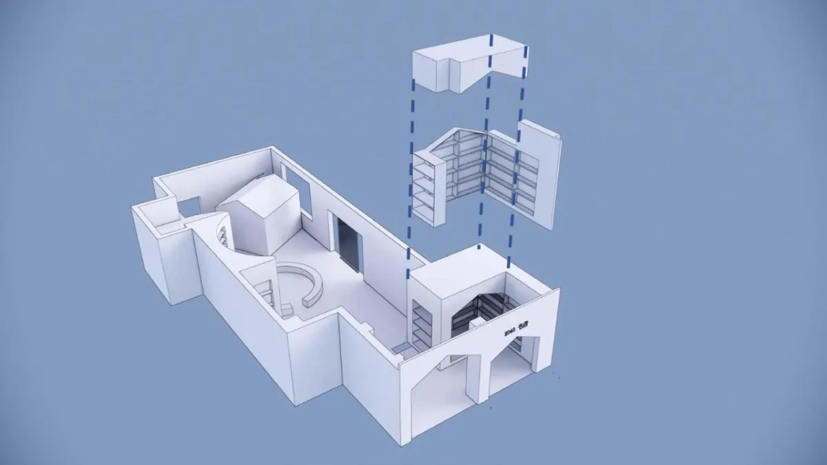 BIM建筑|2040书店 / 上海观介设计