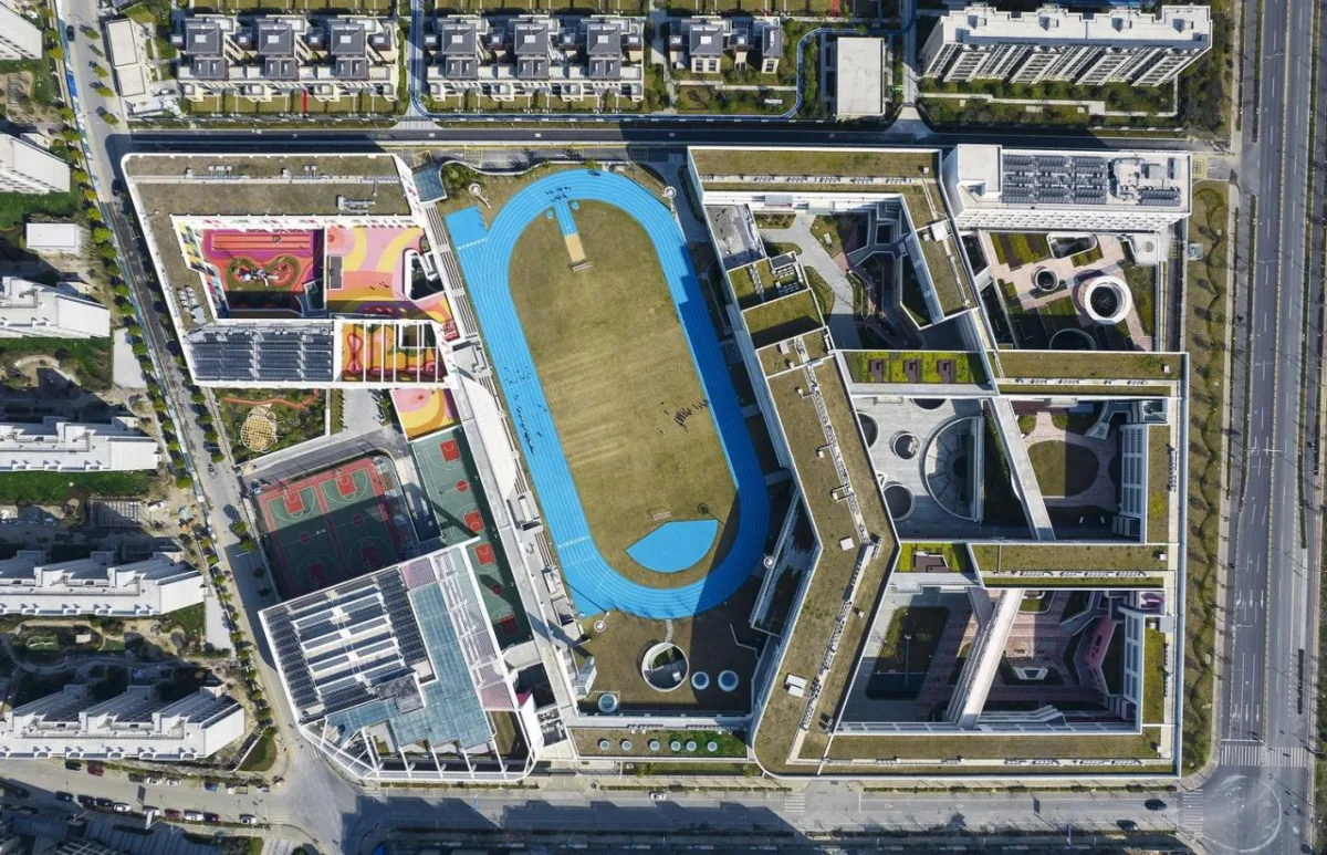 BIM建筑|乐活学园：上海青浦兰生学校 / 上海华都建筑规划设计有限公司