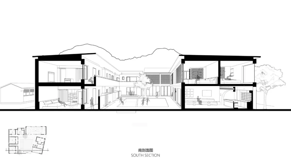 BIM建筑|伴山而居：后院•溜石港民宿 / GW空间设计