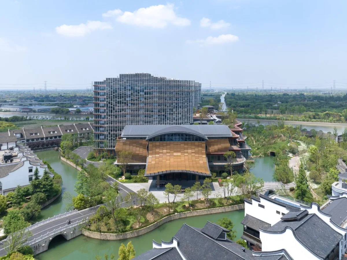 BIM建筑|乌镇堤上酒店外立面设计 / 上海直线建筑设计事务所