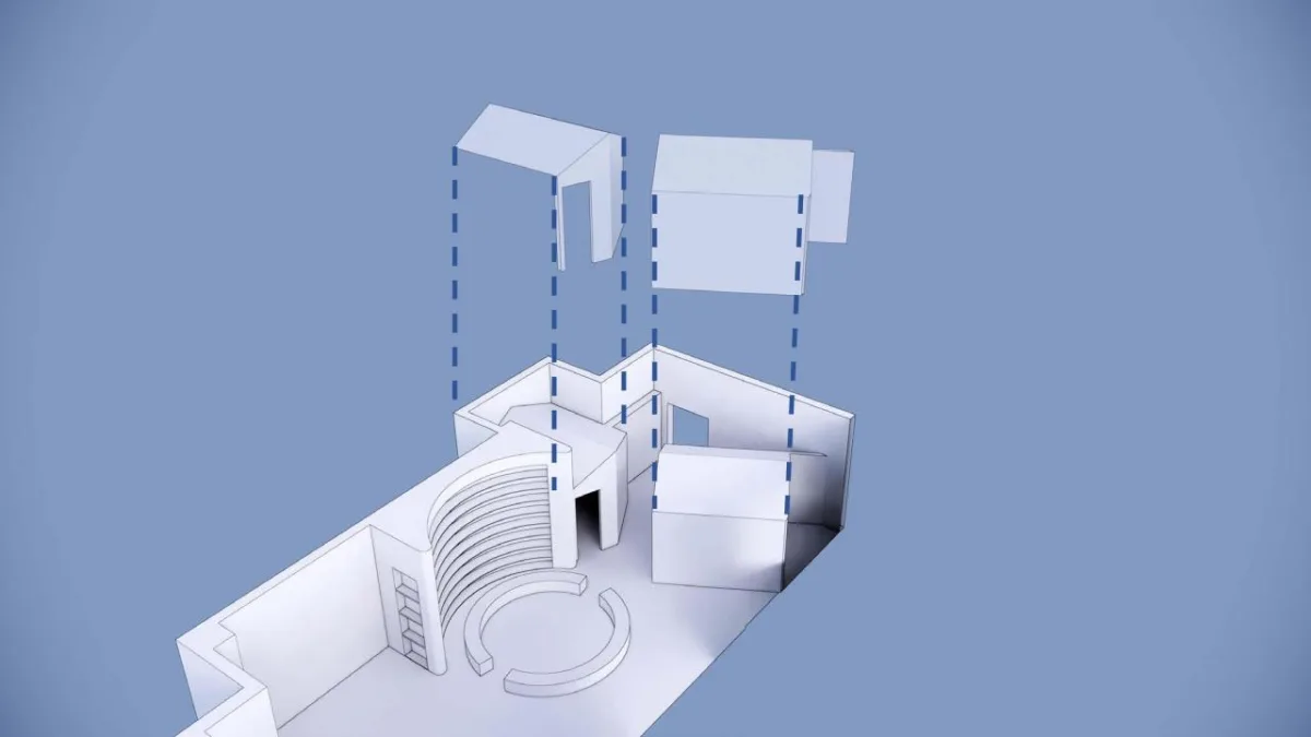 BIM建筑|2040书店 / 上海观介设计