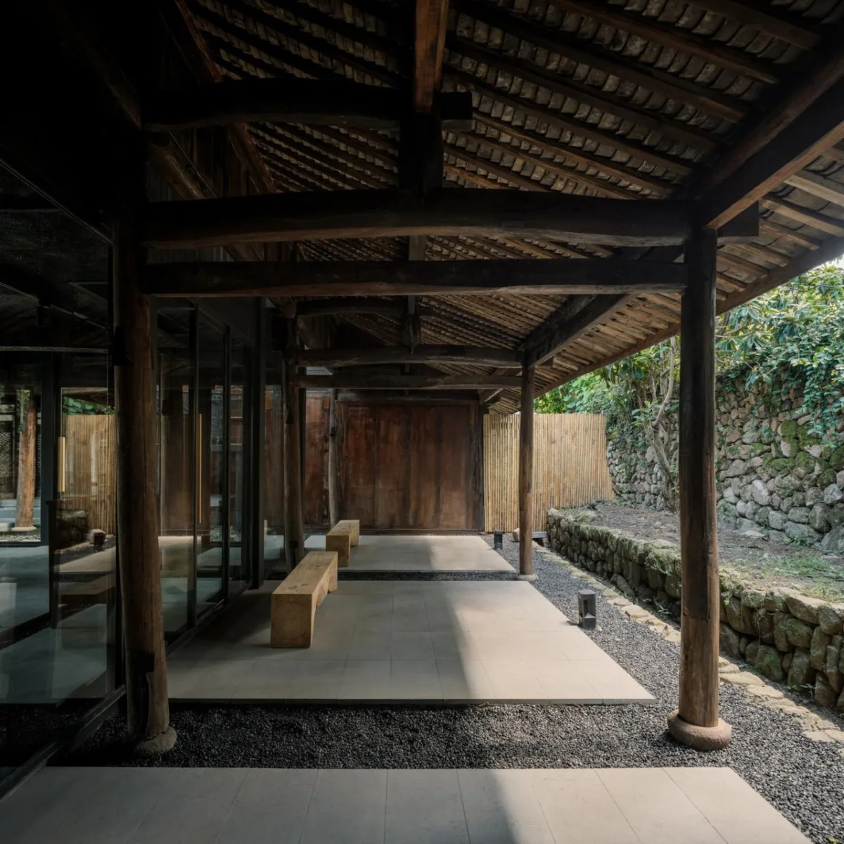BIM建筑|山庾茶肆，修旧增新 / 奥室建筑
