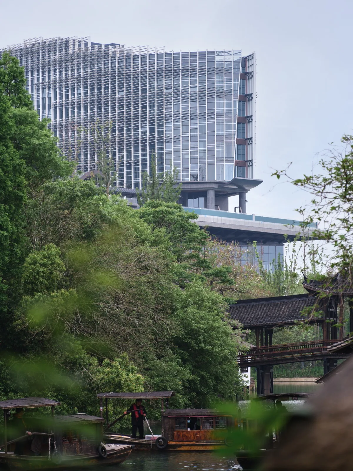 BIM建筑|乌镇堤上酒店外立面设计 / 上海直线建筑设计事务所