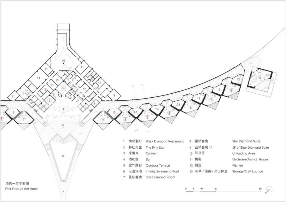 BIM建筑|中卫沙漠钻石酒店 / 水石设计-米川工作室