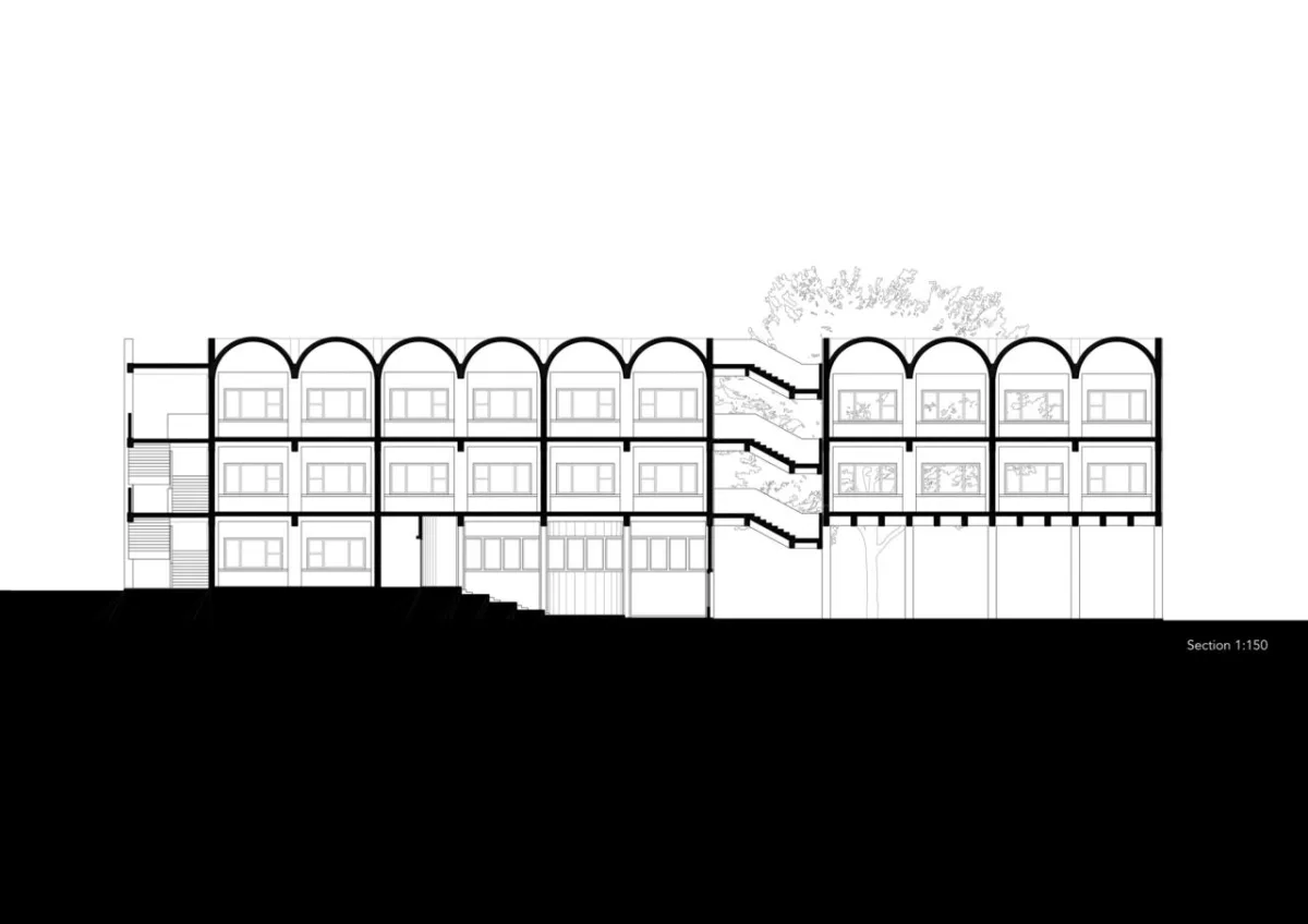 BIM建筑|沿江乡村学校 / DOMAT