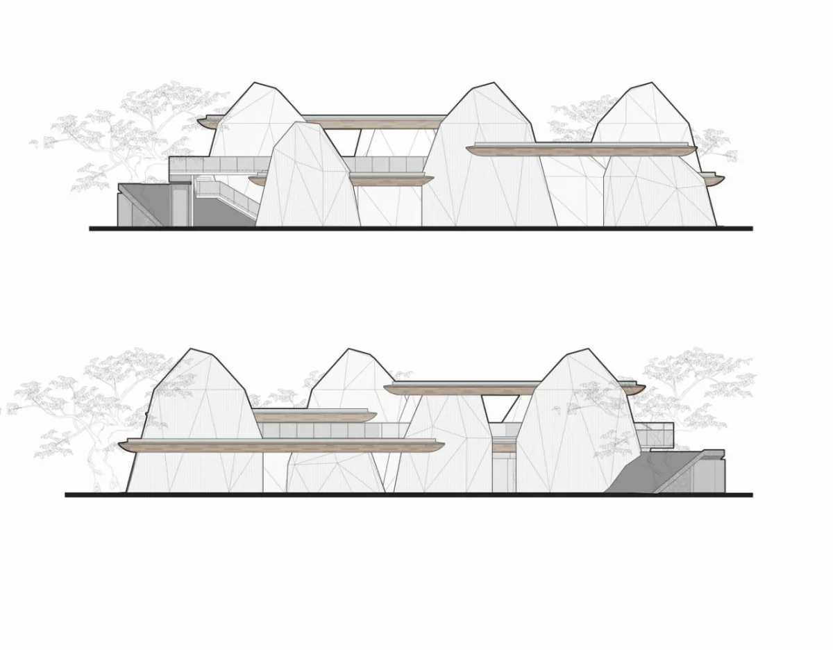 BIM建筑|相遇在山间：下岩贝景区云峰十二重 / 朱培栋-line+建筑事务所