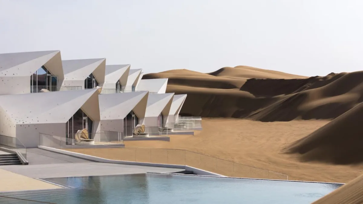 BIM建筑|中卫沙漠钻石酒店 / 水石设计-米川工作室