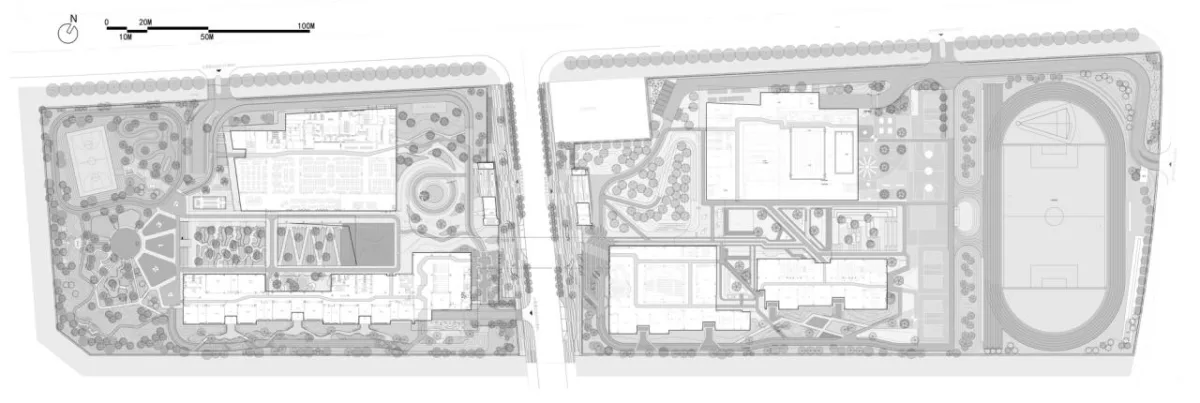 BIM建筑|上海市实验学校嘉定新城分校 / 大观景观