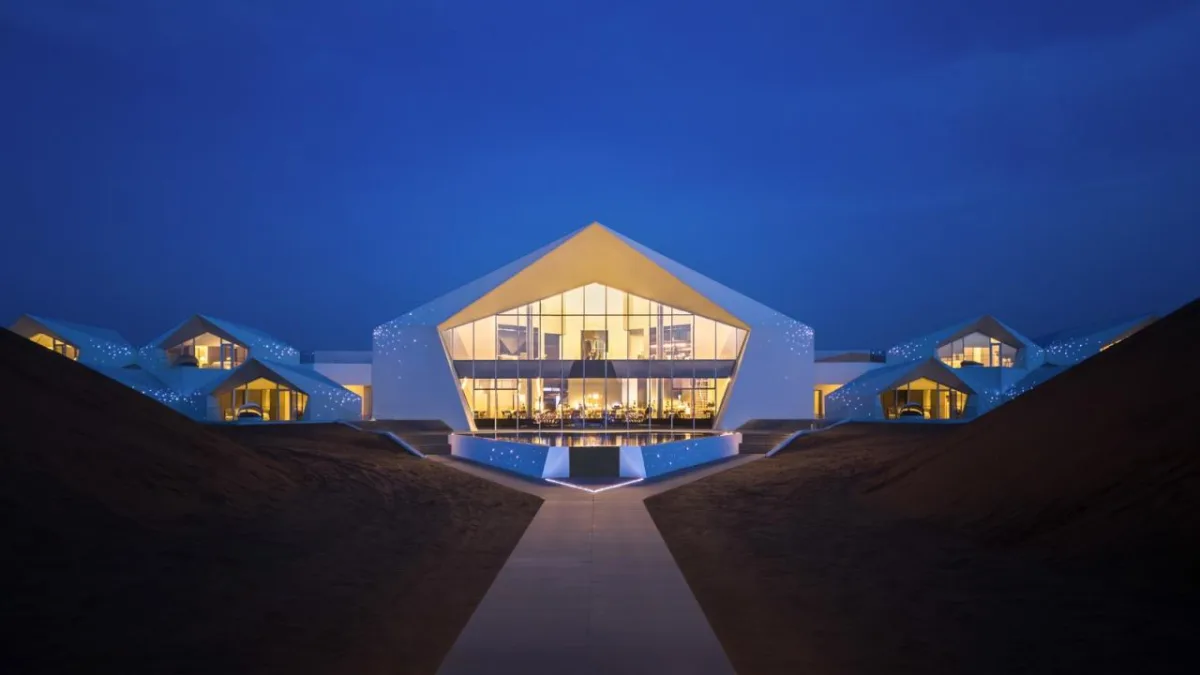 BIM建筑|中卫沙漠钻石酒店 / 水石设计-米川工作室