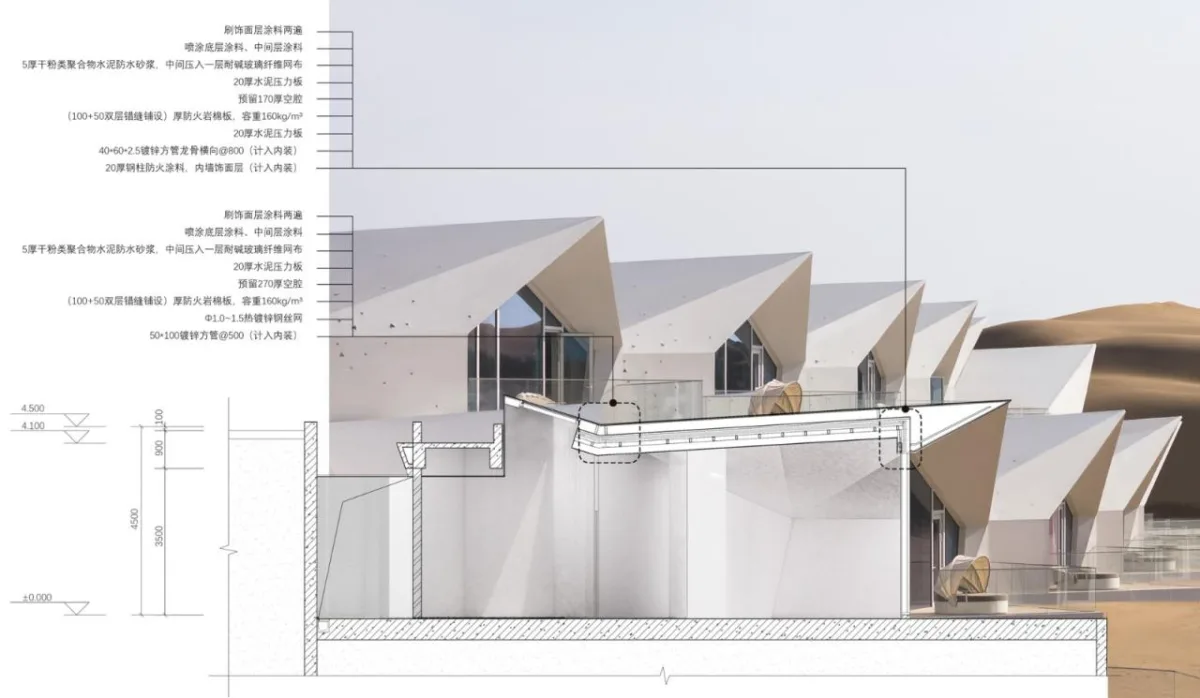 BIM建筑|中卫沙漠钻石酒店 / 水石设计-米川工作室