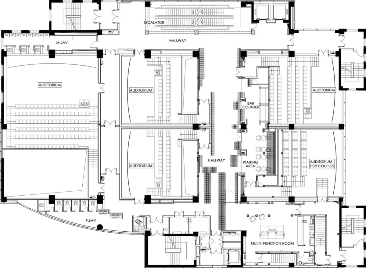 BIM建筑|裹在 “砖浪” 里的海岛影院 / 壹正企划