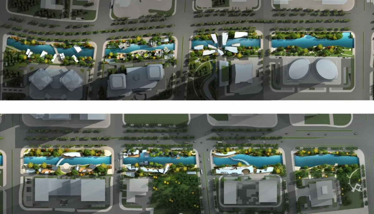BIM建筑|星堂和：杭州市钱江新城新塘河沿线地铁配套设施 / 浙江大学建筑设计研究院