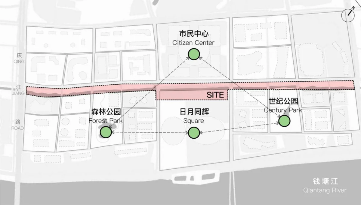 BIM建筑|星堂和：杭州市钱江新城新塘河沿线地铁配套设施 / 浙江大学建筑设计研究院
