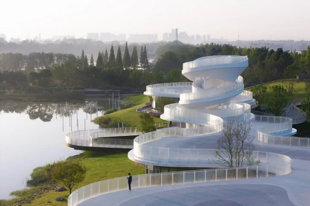 BIM建筑|凫岛 · 鲁家滩湿地公园商业服务中心 / MUDA 慕达建筑