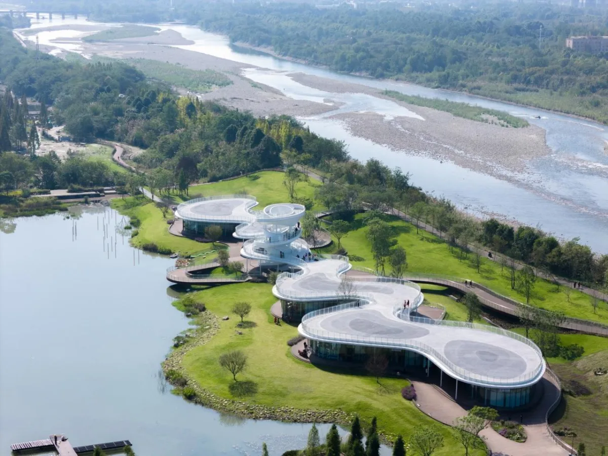 BIM建筑|凫岛 · 鲁家滩湿地公园商业服务中心 / MUDA 慕达建筑