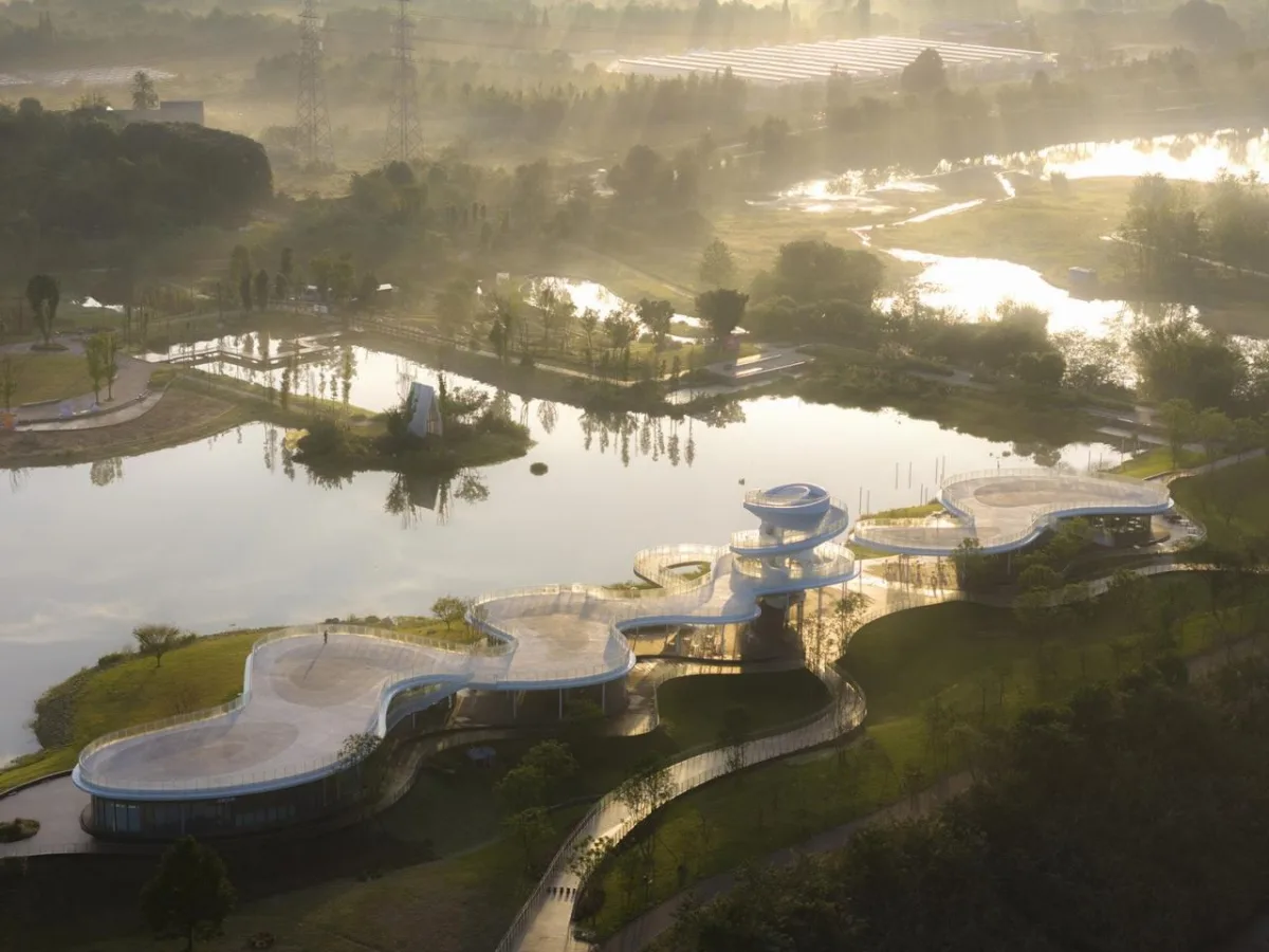 BIM建筑|凫岛 · 鲁家滩湿地公园商业服务中心 / MUDA 慕达建筑