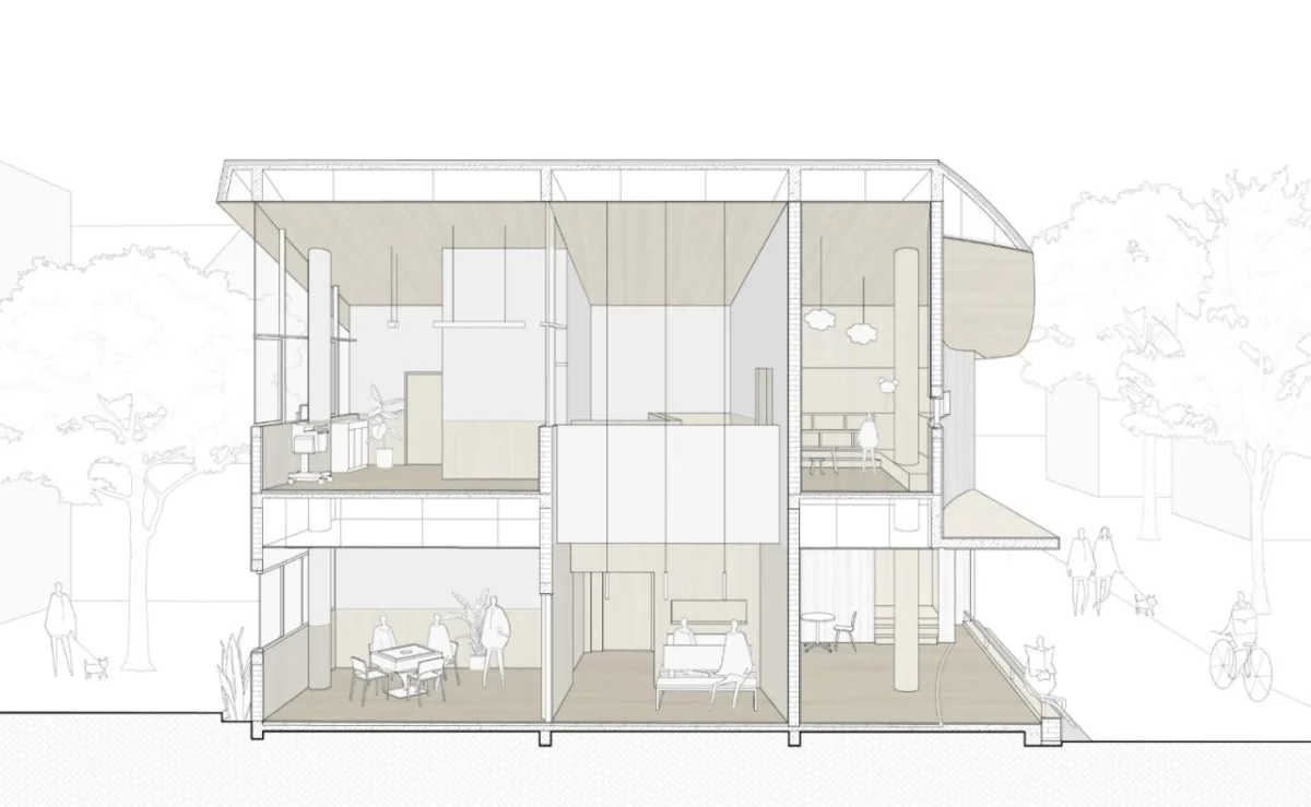 BIM建筑|何家村老年之家 / 由牧建筑