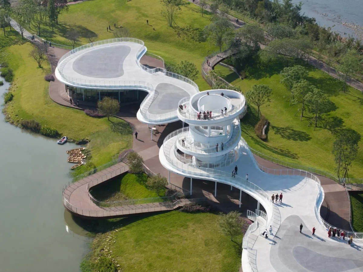 BIM建筑|凫岛 · 鲁家滩湿地公园商业服务中心 / MUDA 慕达建筑