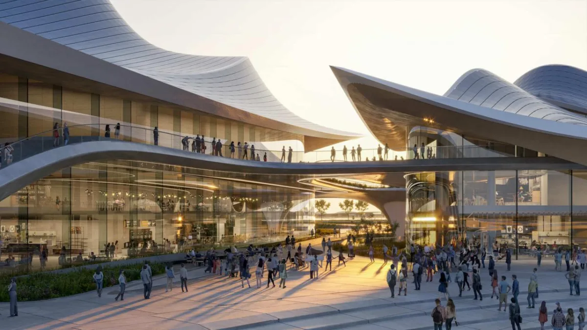 BIM建筑|‘曹娥江文化艺术中心’中标方案 / ZHA + 中南建院