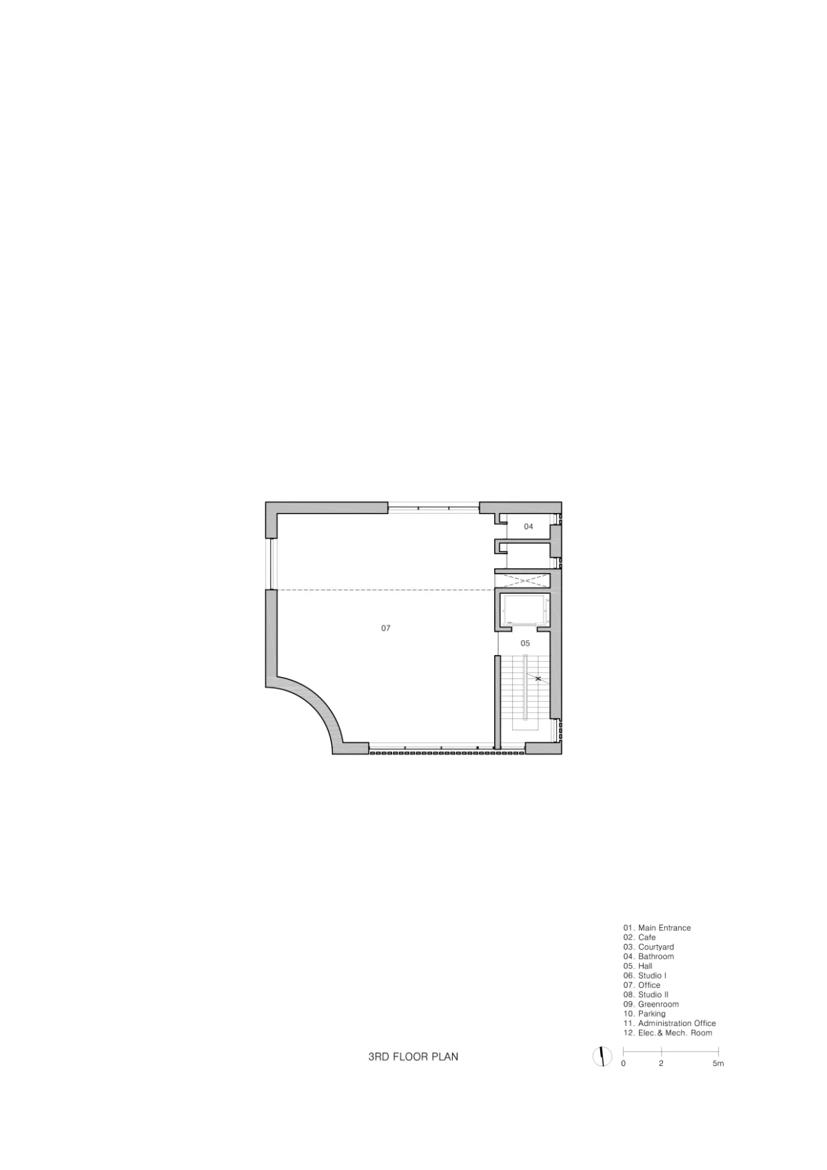 BIM建筑|Montage Hannam 电影工作室及总部 / stpmj