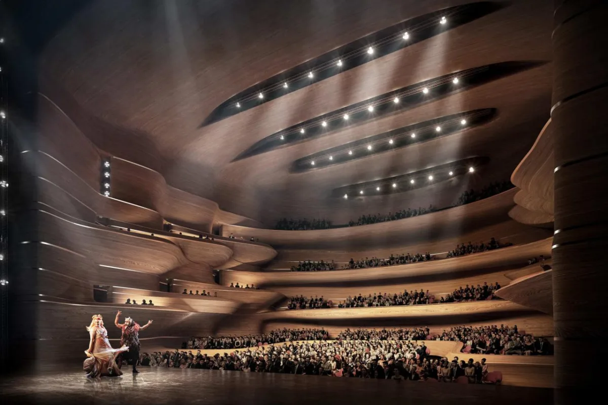 BIM建筑|‘曹娥江文化艺术中心’中标方案 / ZHA + 中南建院