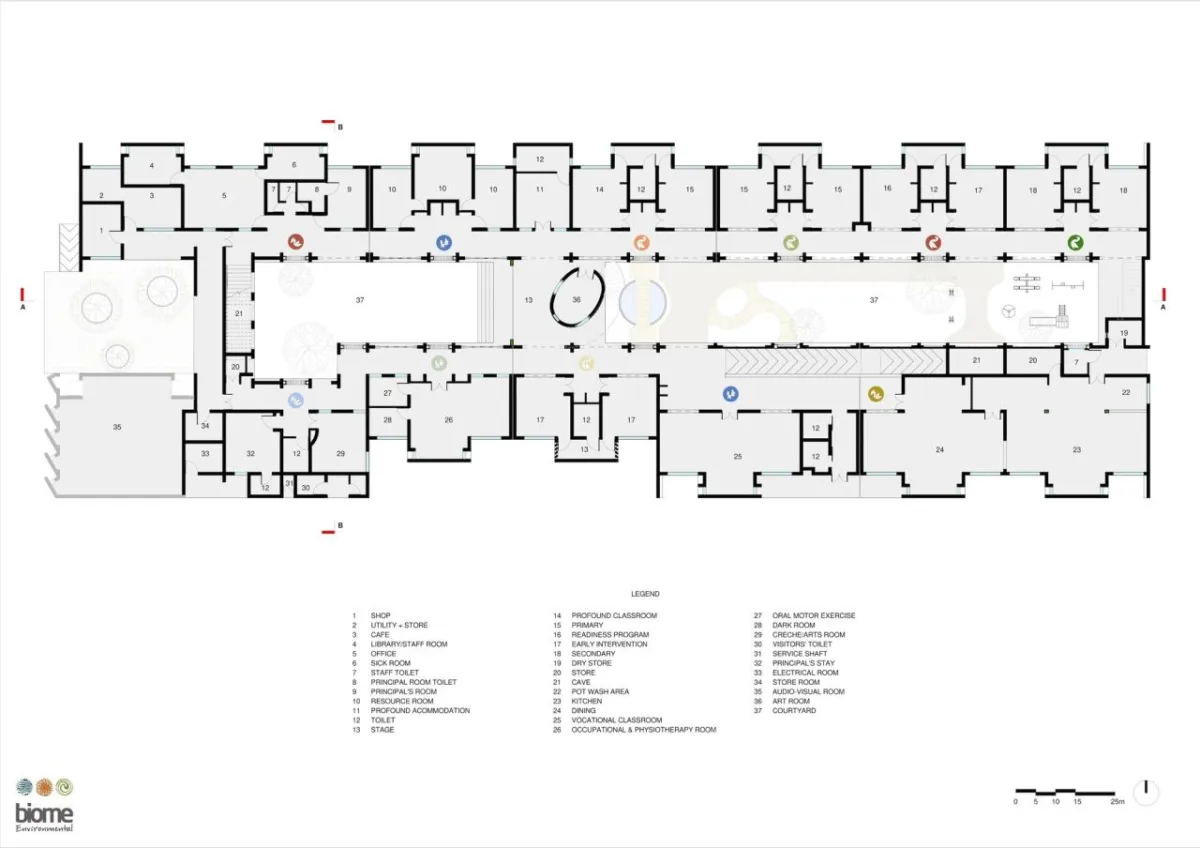 BIM建筑|Sai Kirupa 特殊学校 / Biome Environmental Solutions