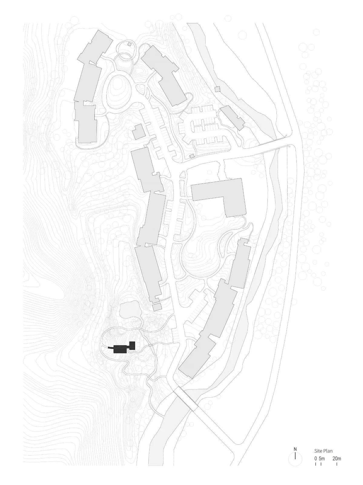 BIM建筑|雾灵山眼石汤泉，林中仪器 / 直向建筑