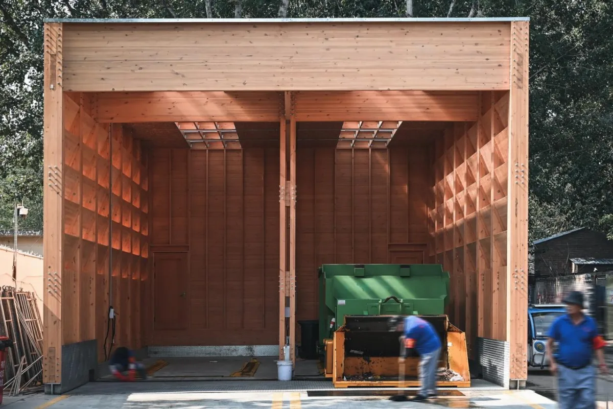 BIM建筑|廊坊北凤道垃圾中转站设计 / 园里建筑工作室