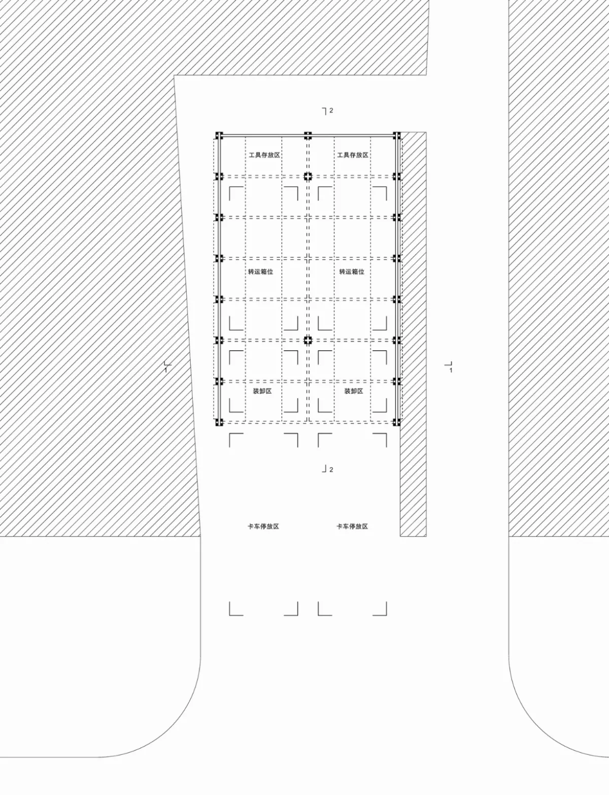 BIM建筑|廊坊北凤道垃圾中转站设计 / 园里建筑工作室