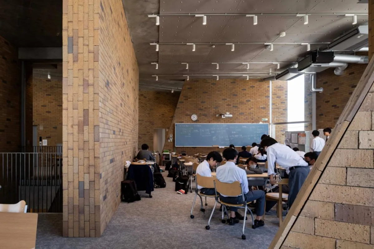 BIM建筑|湘南工科大学附属高中图书馆 / kousou + Fukei Co.