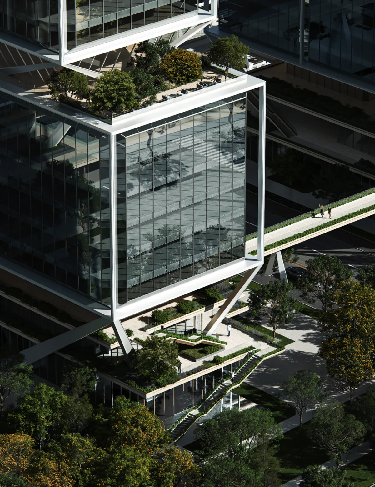 BIM建筑|武汉长江中心国际竞赛方案 / line+朱培栋关于城市坐标的双重思考