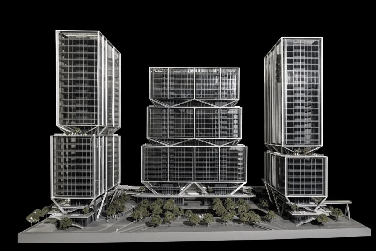BIM建筑|武汉长江中心国际竞赛方案 / line+朱培栋关于城市坐标的双重思考