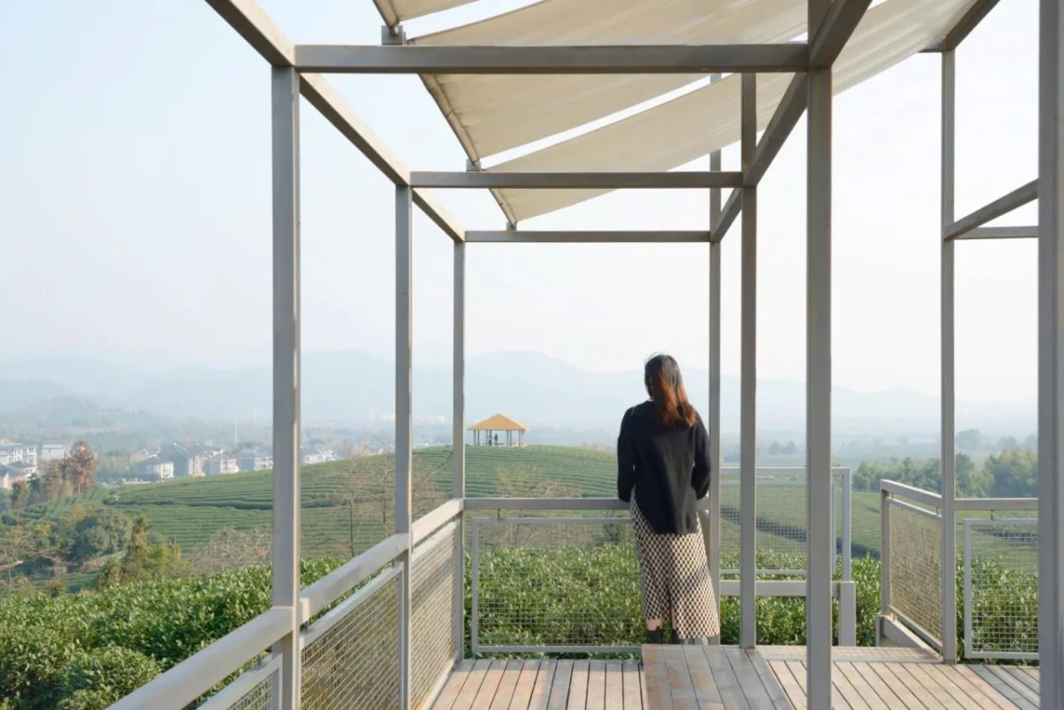 BIM建筑|长埭村艺术乡建系列-茶山浮亭 / 由牧建筑