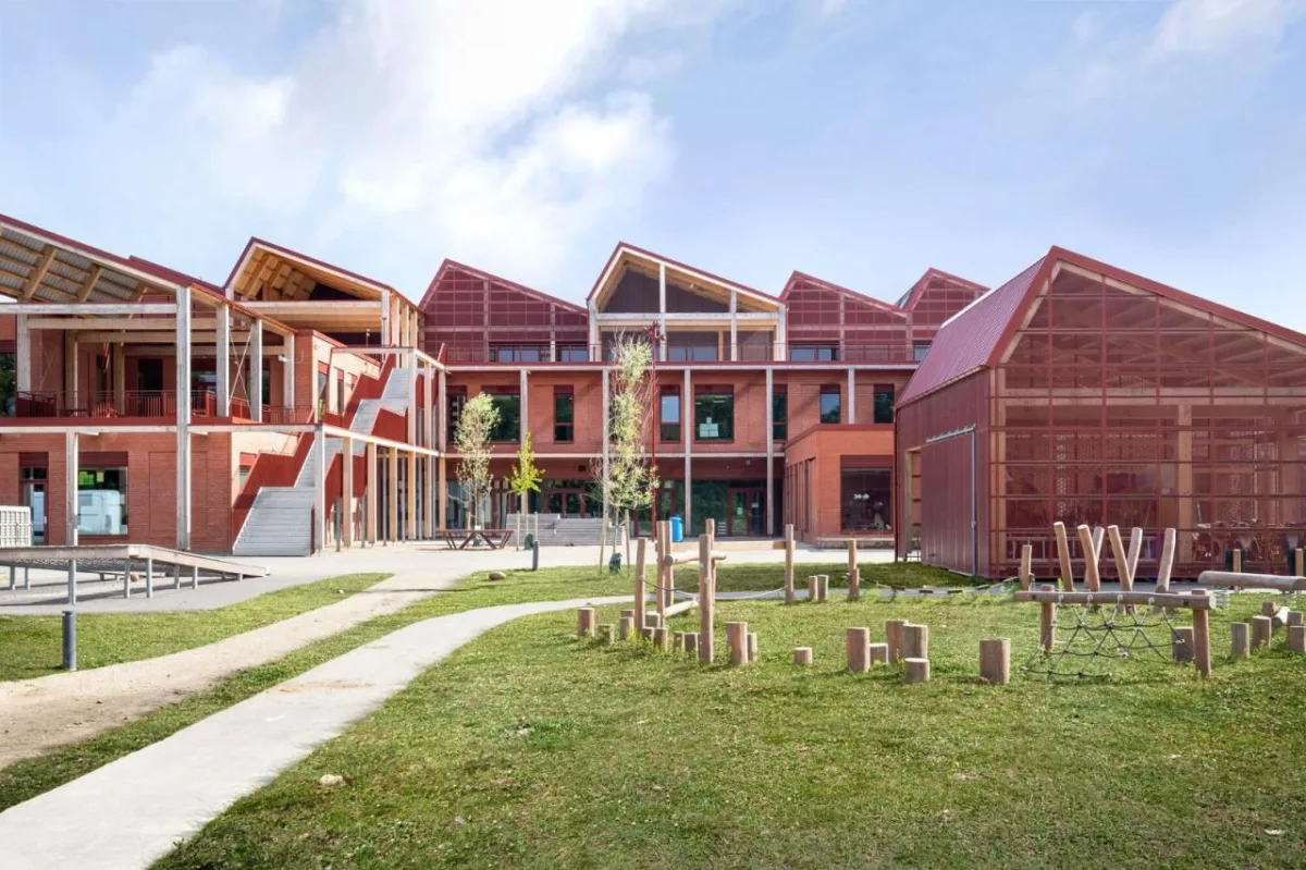 BIM建筑|Dybkær 学校 / Sweco Architects