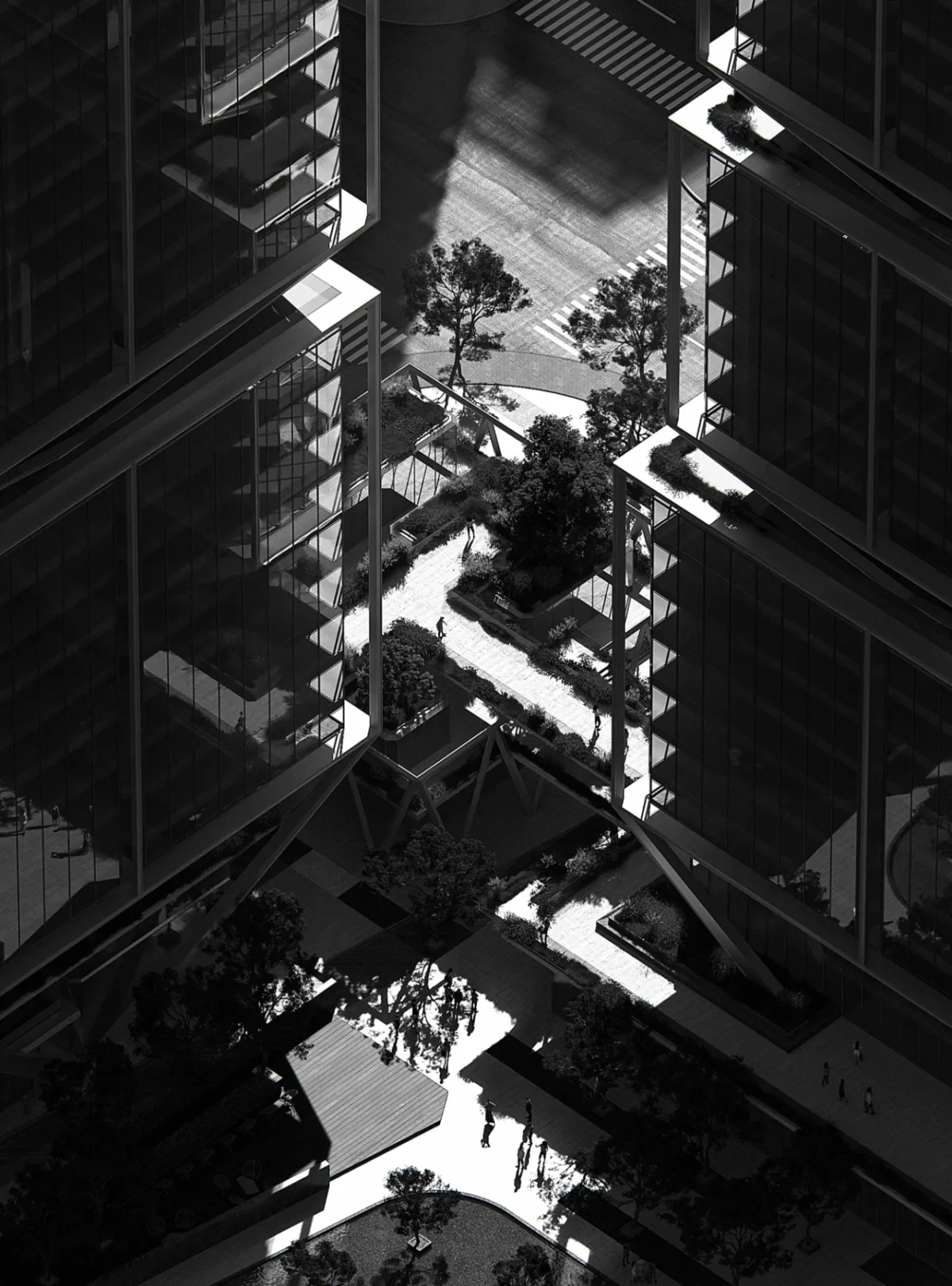 BIM建筑|武汉长江中心国际竞赛方案 / line+朱培栋关于城市坐标的双重思考
