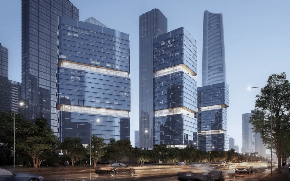 BIM建筑|武汉长江天际，line+朱培栋关于城市坐标的双重思考（下）