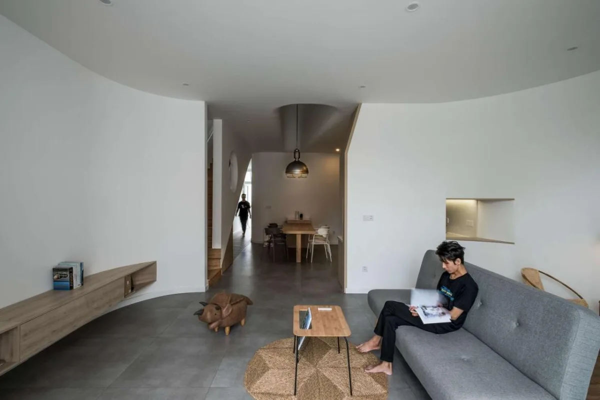 住宅 + 工作室设计风水难题下的曲线建筑智慧