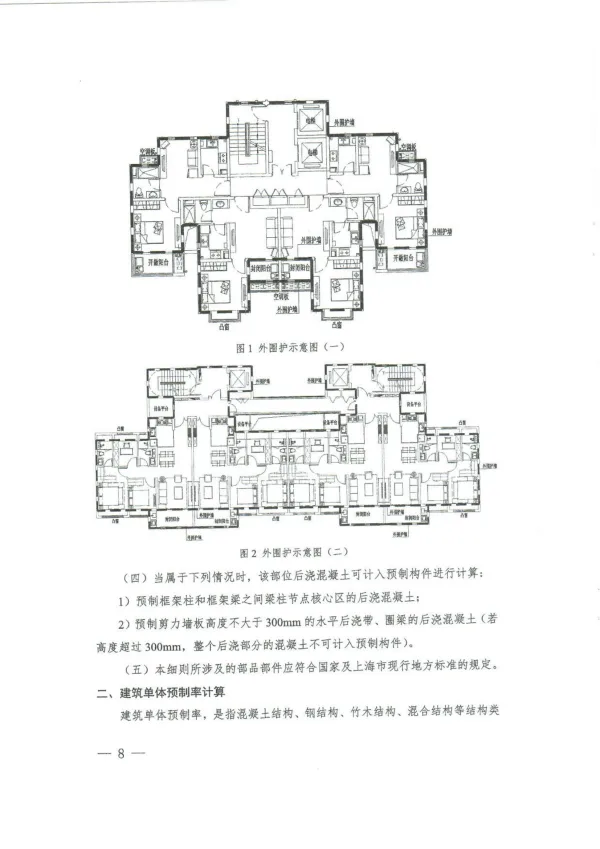 装配式政策|上海市住建委发布《关于进一步明确装配式建筑实施范围和单体预制率、装配率计算细则的通知》